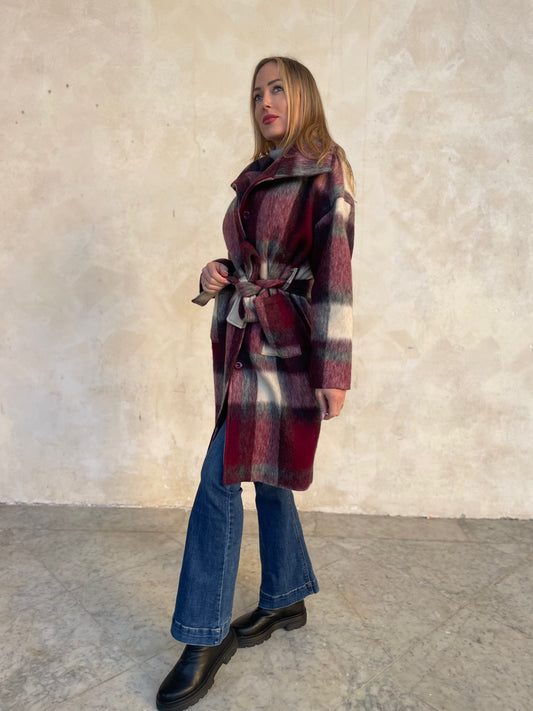 Cappotto lungo lana cotta