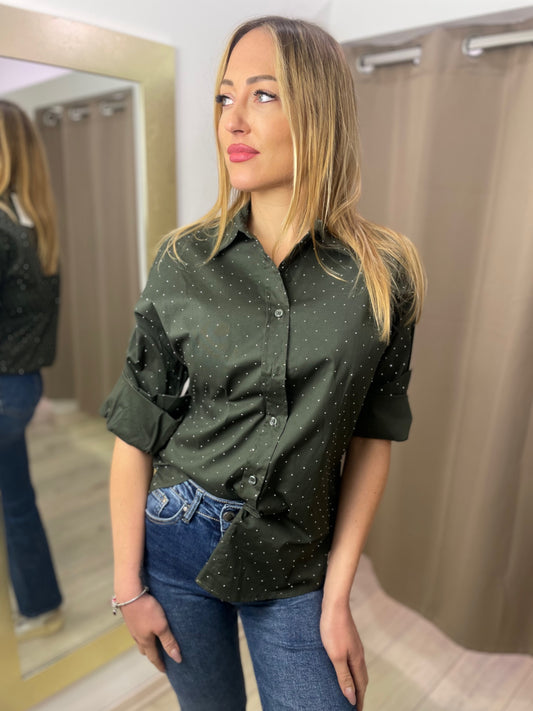Camicia full strass